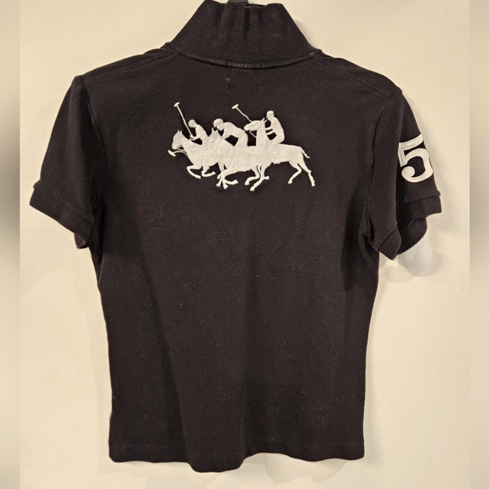 RL BLUE LABEL Black Equestrian Top